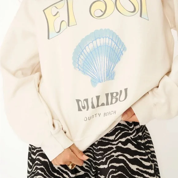 NWT Project Social T El Sol Malibu Sweatshirt - Picture 1 of 3